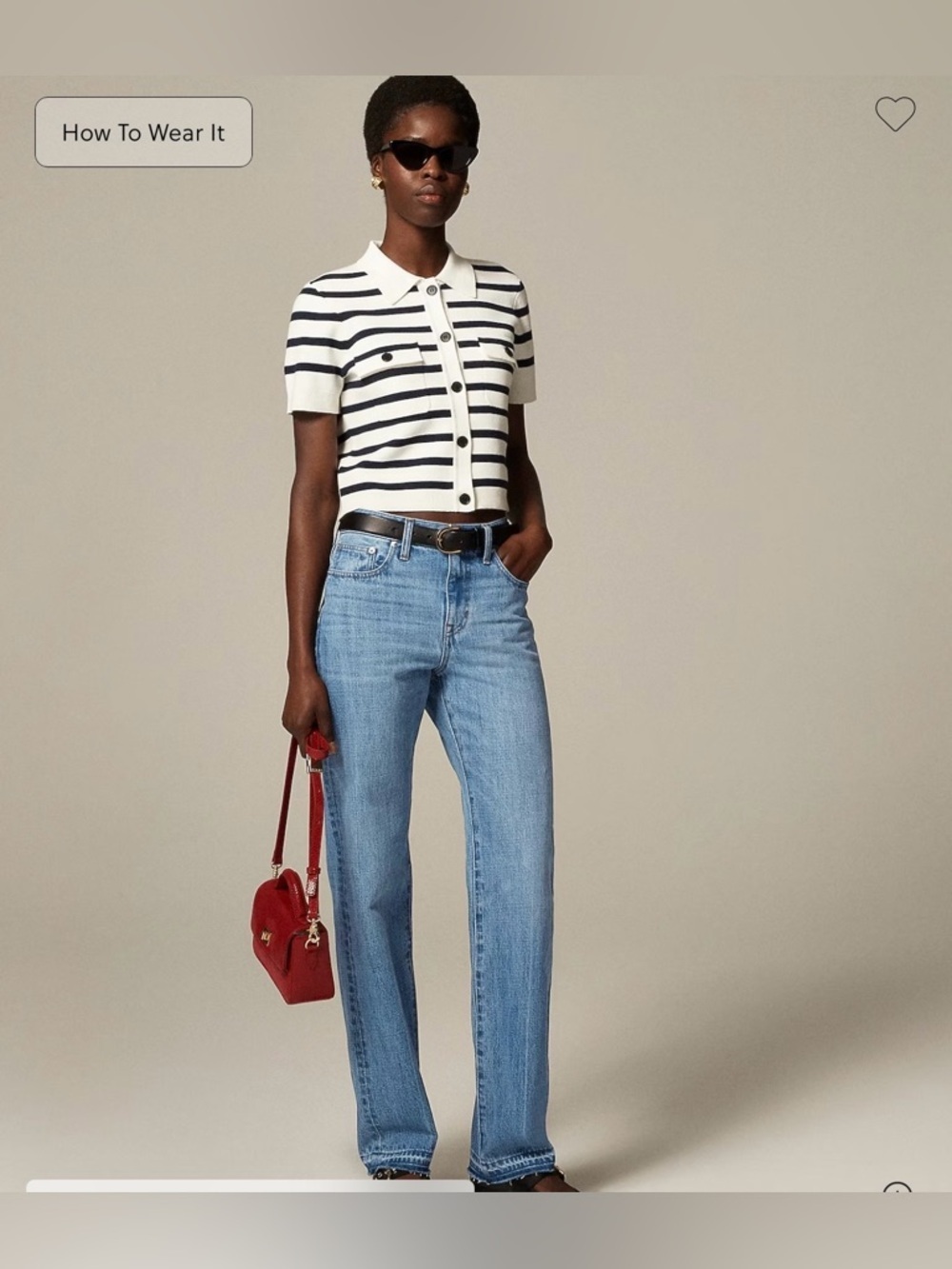 J. Crew Mid-rise Straight-Leg Elise Wash Jeans Size 26